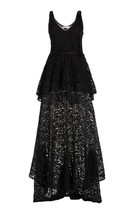 NWT LoveShackFancy Brent Gown in Black Guipure Lace Tank Maxi Dress 4 $695 - £195.56 GBP