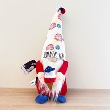 Rae Dunn Weighted Gnome SUMMER FUN 4th of July USA America Firework Ice Cream - £23.72 GBP