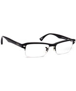 Ray-Ban Eyeglasses RB 7014 2000 Polished Black Half Rim Frame 52[]18 140 - $199.99