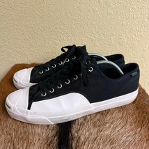 Converse Jack Purcell Pro Ox Men&#39;s 11 Black White Sides Skate 164161C Ca... - $41.80