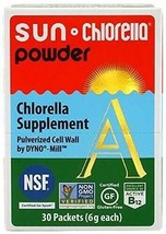 Sun Chlorella - Chlorella Powder Nutritional Supplement- (30 Packet, 6 Grams ... - £67.22 GBP