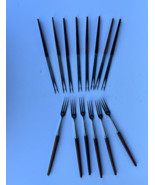 Lot of 14 pc Japanese Narrow 3 tine Granny forks and Skewers, stainless ... - $2,151.65 MXN