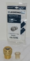 Legend 456 757NL 1 Inch Push Fit X 1 Inch MPT Adapter Reusable - $18.99
