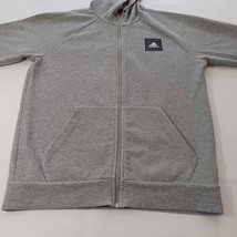 ADIDAS FL3997 Men's Gray Full Zip Hoodie Sweatshirt Jacket Size Medium image 14