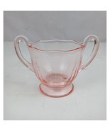 Vintage Fostoria Fairfax Rose Pink  # 2375 Mini Open Footed Sugar Bowl 3... - $17.51 CAD