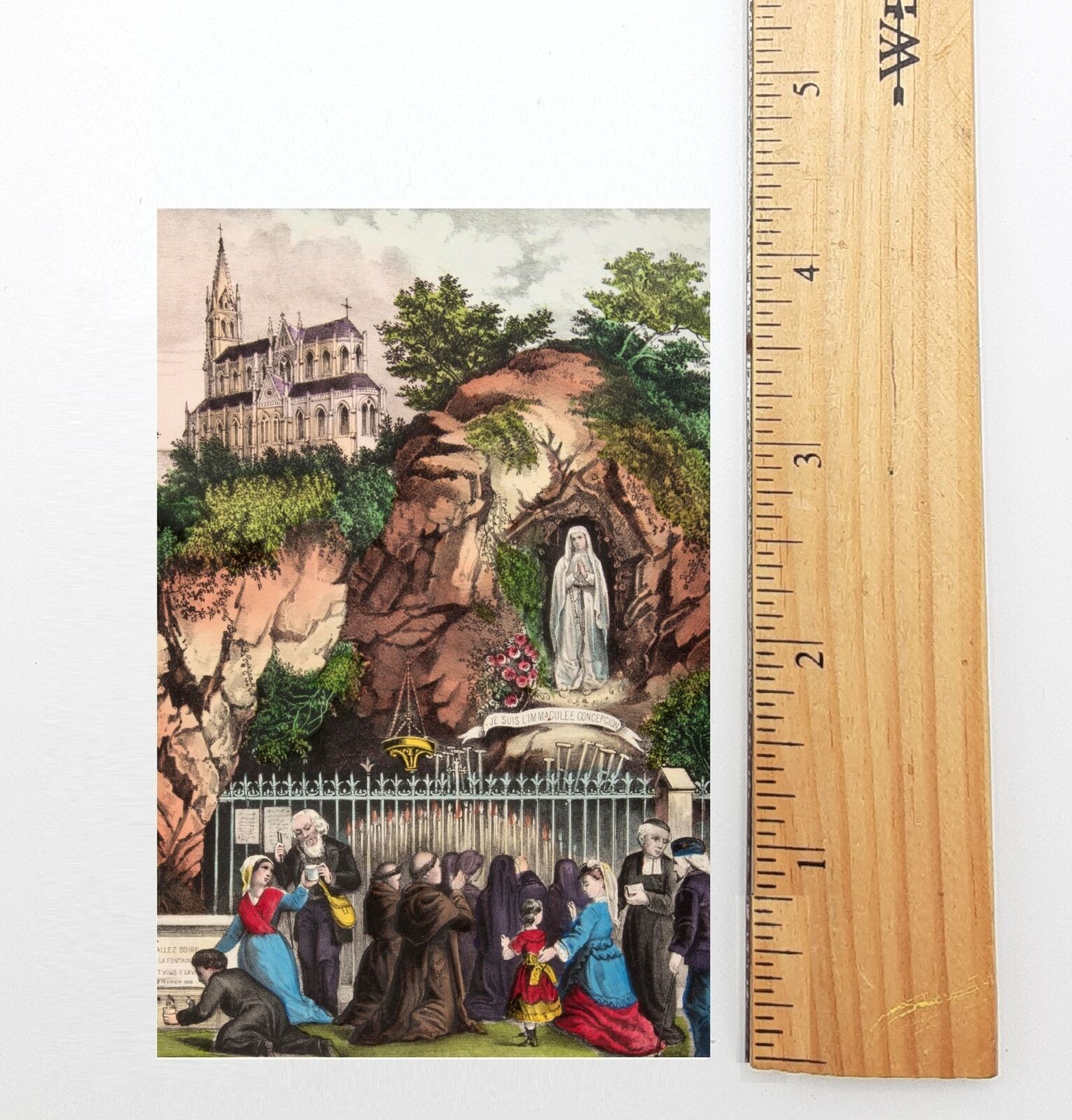 Currier &amp; Ive&#39;s &quot;Pilgrims to Lourdes&quot; Holy Card – Healing Prayer – pack ... - $4.95+