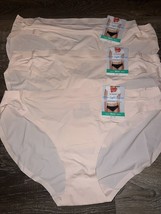 Hanes Ultimate 3-Pair Womens Ultra Light Bikini Underwear Panties Nylon ~ L/7 - £19.28 GBP