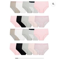 Fruit Of The Loom Girls 20 Pack EverSoft Classic Briefs Size 10 New In P... - $14.85