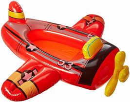 Intex Red Airplane Boat Floats Pool Cruiser Inflatable Swimming Water Kids 3-6 - £24.58 GBP