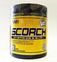 Man Sports Scorch 75 Servings Energize Fat Burner Organic Caffeine - £28.51 GBP