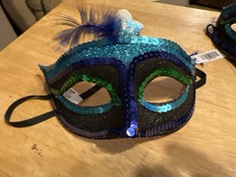 Halloween mask- green blue - £7.82 GBP