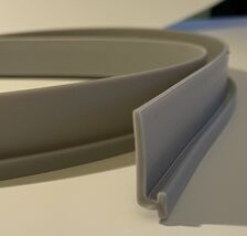 Shower Door Bottom Seal Sweep, Splash Guard, Angled T Vinyl, 36 Inches Long - $12.15
