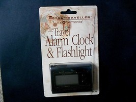 Samsonite Royal Traveler Travel Alarm Clock &amp; Flashlight - £7.93 GBP