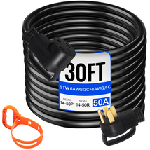 VEVOR Heavy Duty 30 ft 50 Amp RV Extension Cord Power Supply Cable 125 /... - $113.99