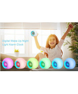 2020 7-Colors Changing LED Nightlight Digital Calendar Temp Alarm Clock ... - £7.86 GBP
