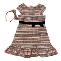 Janie and Jack The Ava Dress &amp; Headband Girls Sz 6 - £49.72 GBP