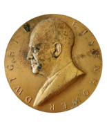 1954 Dwight Eisenhower Inaugural Medal Bronze 3&quot; Presidential Collectibl... - $29.99