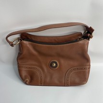 DOONEY &amp; BOURKE BROWN PEBBLE LEATHER Medium Shoulder Bag PURSE - £19.41 GBP