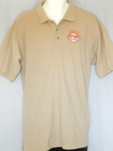 Harley Davidson Motorcycles Men&#39;s Large Shirt Logo Polo Button Vintage Jamaica - £16.40 GBP