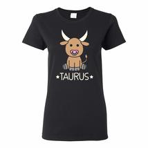 UGP Campus Apparel Cartoon Astrology Taurus - The Bull Birthday Horoscope Womens - £19.29 GBP
