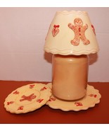 Vintage Yankee Candle Gingerbread Candle Shade Topper Sm &amp; Lg Under Plat... - $38.84 CAD