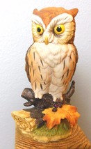 Vintage Andrea by Sadek Animals Great Horned Owl 6&quot; Bird 6315 - £22.75 GBP