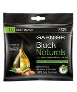 Garnier Black Natural 1.0 Deep Black Oil-Enriched Cream Hair Colour  (Pa... - €7,75 EUR