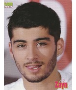 One Direction Zayn Malik teen magazine pinup clipping tongue headshot Be... - $3.50