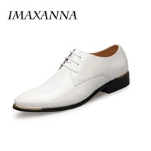 Pointed Patent Leather OxShoes For Men Dress Shoes Business Wedding Men Formal S - £116.47 GBP