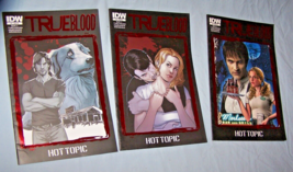 Lot of 3 IDW TrueBlood Hot Topic Comics-#2, 3 &amp; 4-2010 - £11.18 GBP