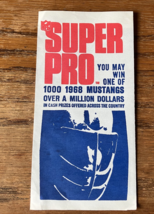 NFL football super pro 1968 mustang promo giveaway envelope - $455.56 MXN
