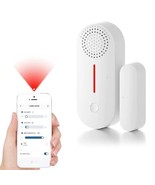 WiFi Window Alarm Door Security Alarm Sensor, iKiKin Intelligent Sound A... - £22.52 GBP
