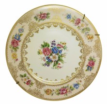 Ahrenfeldt Limoges France 11&quot; Inch Plate HandPainted Signed Gold Encrusted - £61.57 GBP