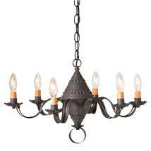 6-Arm Small Concord Chandelier in Kettle Black - £238.67 GBP