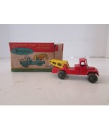 Vintage Miniature Hand Painted Antimony Red Wrecker Truck 2&quot; Japan with ... - $142.91 MXN