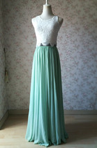 Two Piece Bridesmaid Dress Chiffon Skirt Sleeveless Crop Lace Top Plus Size image 2