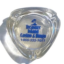 Treasure Island Casino Bingo Ashtray Glass Advertising Tobacco Cigar Smo... - $6.87