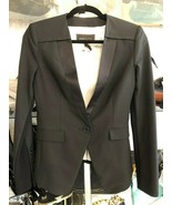 BCBG MAXAZRIA Black Button Front Style#JOVAD380-001 Blazer/Jacket Sz XS ... - $126.10 CAD