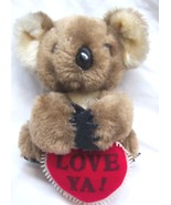 VINTAGE Dakin 1978 VALENTINE KIMMY KOALA W/ HEART 6&quot; Plush Stuffed Anima... - $34.64