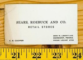 Sears Capriolo E Co. Al Dettaglio Contiene Affari Card Dormont Pennsylvania - $39.58