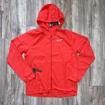 Nike Men Essential Running Full-Zip Hooded Jacket BV4870-657 Red NWT $80 Size M - £40.05 GBP