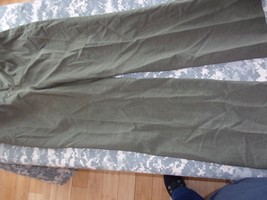 USMC US MARINE CORP WOMENS ALPHA GREEN UNIFORM PANTS 32X28 - £25.95 GBP