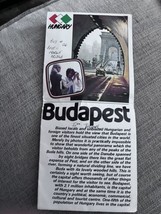 Budapest Hungary Travel Map Brochure 1980s - £13.97 GBP