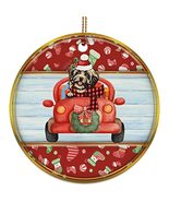 hdhshop24 Funny Havanese Dog Ride Car Ornament Gift Pine Tree Decor Hang... - £15.51 GBP