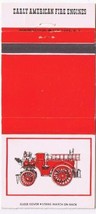 Matchbook Cover Early American Fire Engines C - £0.54 GBP