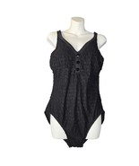 Miraclesuit Women US 12 UK 14 Swimsuit Black Shirred Slimmming Flatterin... - $29.17