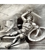 Death Of Alcibiades By The Persians 1913 Plate Print 2 Page History DWAA16 - €34,33 EUR