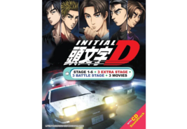 Dvd Anime Initial D Complete Stage 1-6 +3 Movie +3 Extra Stage +3 Battle +Cd Ost - £34.37 GBP