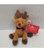 Russ Berrie Luv Pets Rooftop Reindeer Mini 5&quot; Soft Plush - $388.61 MXN