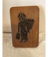 Vintage Printing Letterpress Printers Block Copper Person  7 1/2&quot; T by  ... - $16.46 CAD